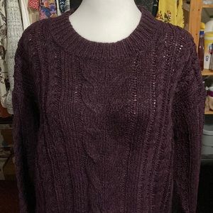 Maurgeaux and Ellie Cable Knit Sweater NEW WITH TAGS